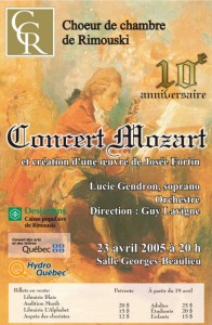 23 avril 2005 - Concert "Mozart"